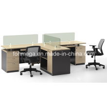 T-Shape Office Workstation Cubículos diseño de 2 asientos (FOH-CXSA142)